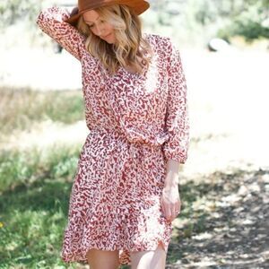 CAbi Leopard Print Dress